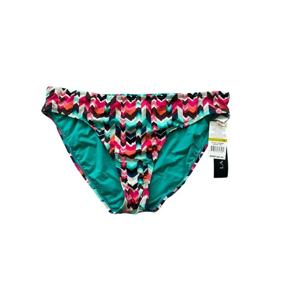 LA BLANCA Multicolor Bikini Bottom Size 14 NEW New with tags - Picture 3 of 5